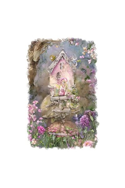 OEM Decorative Sticker, House, Pink, 85 cm