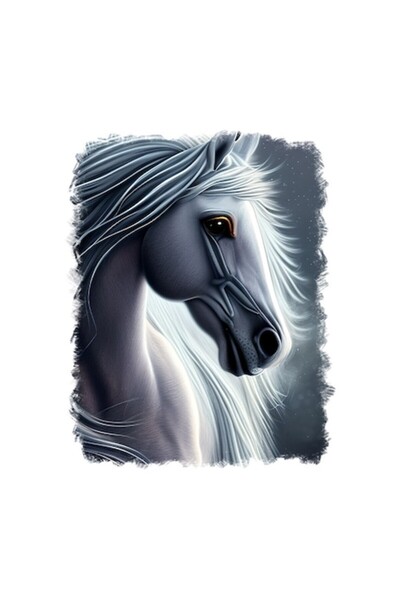 OEM Decorative Sticker, Horse, Gray, 70 cm