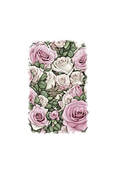 OEM Διακοσμητικό αυτοκόλλητο, τριαντάφυλλα, ροζ, 85 εκ.