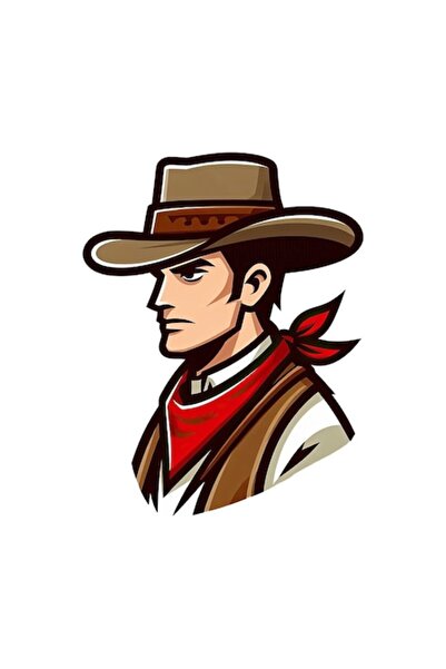 OEM Διακοσμητικό αυτοκόλλητο, Cowboy, Πολύχρωμο