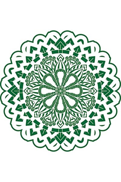 OEM Autocolant decorativ, Mandala, Verde, 60 cm
