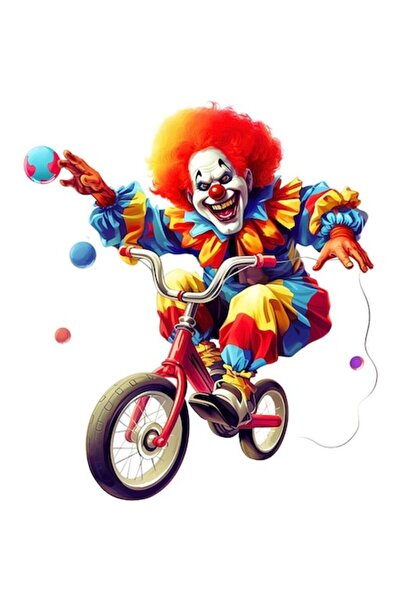 OEM Autocolant auto, Clovn, 28 cm