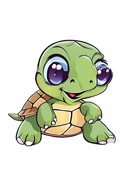 OEM Autocolant decorativ, broască țestoasă, verde