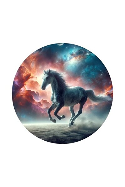 OEM Διακοσμητικό αυτοκόλλητο, Άλογο, Πολύχρωμο