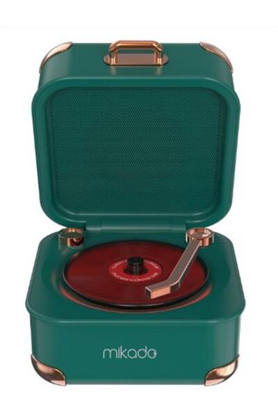 Mikado MD-62BT 5W 1200mAh Yeşil TF Kart + Bluetooth Destekli Klasik Retro Müz...