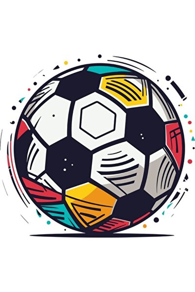 OEM Διακοσμητικό αυτοκόλλητο, μπάλα ποδοσφαίρου, 63 εκ.