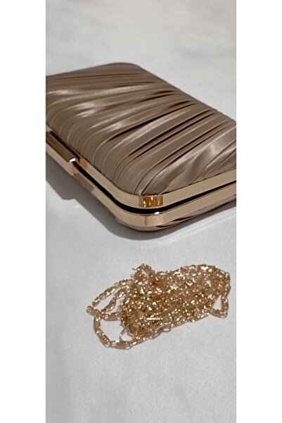 Şarra Gossi Evening Dresses Bag Pleated Model Gece Bag Si Ten Evening Dresses