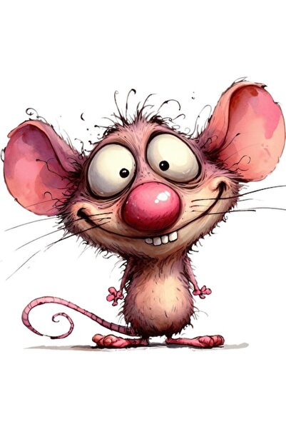 OEM Decorative Sticker, Mouse, Pink