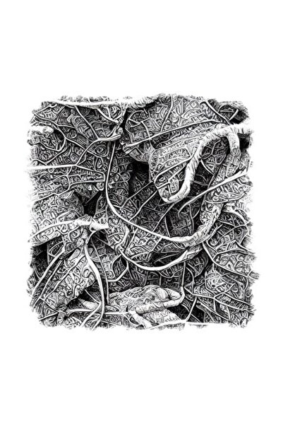 OEM Decorative Sticker, Abstract, Gray, 55 cm