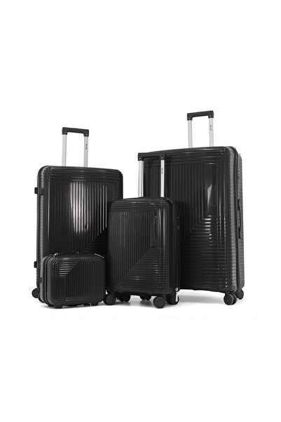 DILIXI PP Lightweight Hard Shell 4-Piece Luggage Set (28” + 24” + 20” + 14”) ...
