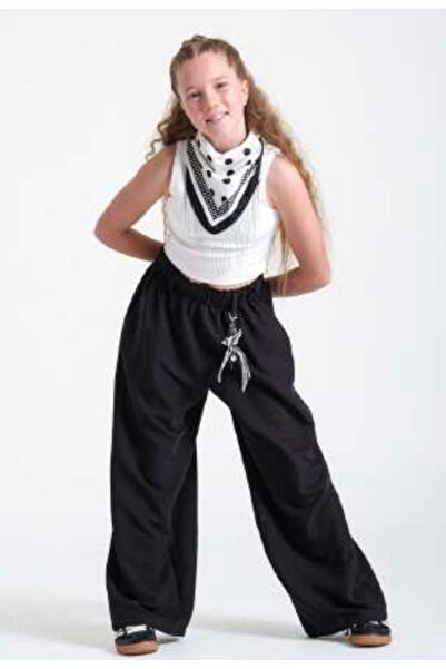 LOCO LOCO Limi Young Girl Children's Soft Es Stretchy Apili Scarf Pants Badi Set
