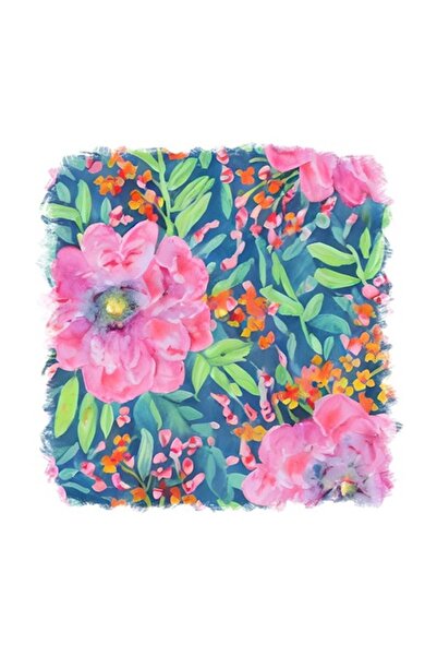 OEM Autocolant decorativ, flori, roz, 55 cm