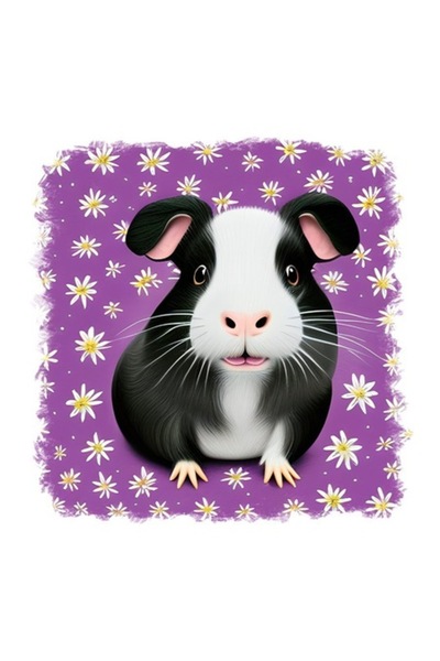 OEM Διακοσμητικό αυτοκόλλητο, χάμστερ, μαύρο, 55 εκ.