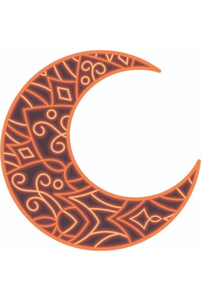 OEM Decorative Sticker, Mandala, Orange, 60 cm