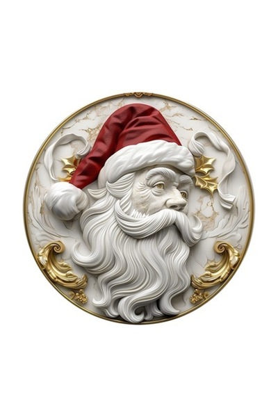 OEM Διακοσμητικό αυτοκόλλητο, Χριστούγεννα, Άγιος Βασίλης, Πολύχρωμο