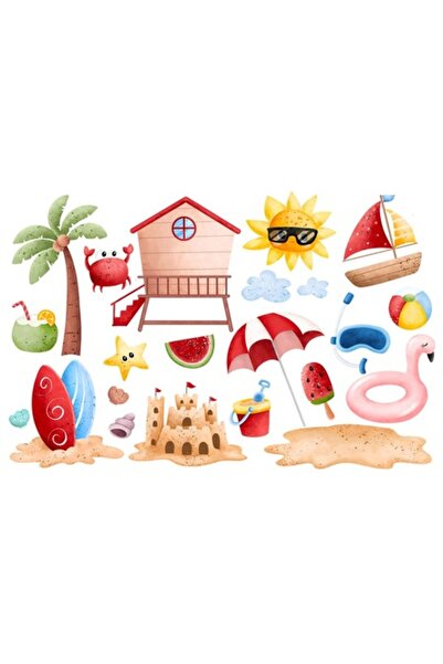 OEM Autocolant decorativ, La plajă