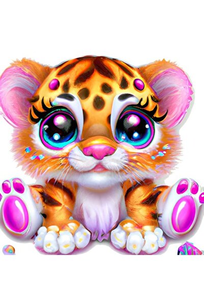 OEM Decorative Sticker, Tiger, Orange, 60 cm