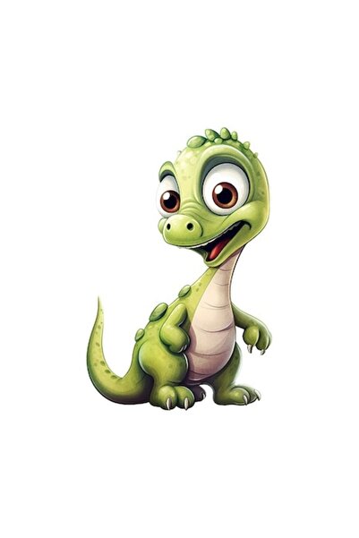 OEM Διακοσμητικό αυτοκόλλητο, δεινόσαυρος, πράσινο