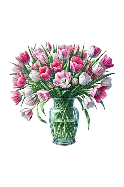 OEM Διακοσμητικό αυτοκόλλητο, μπουκέτο λουλουδιών, πολύχρωμο