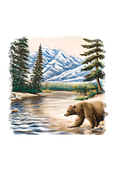 OEM Διακοσμητικό αυτοκόλλητο, Αρκουδάκι, Καφέ, 55 εκ.