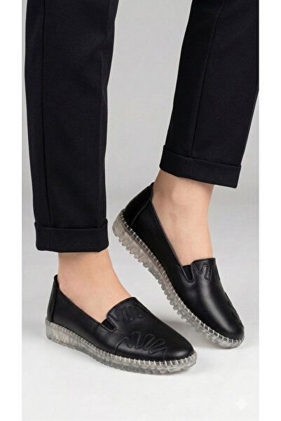 uway Γυναικεία Μαύρα Άνετα Διαφανή Παπούτσια Ορθοπεδικός πάτος Ημερών