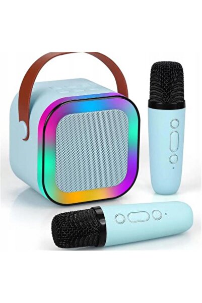Genel Markalar SY13 İki Mikrofonlu Mavi Karaoke Speaker
