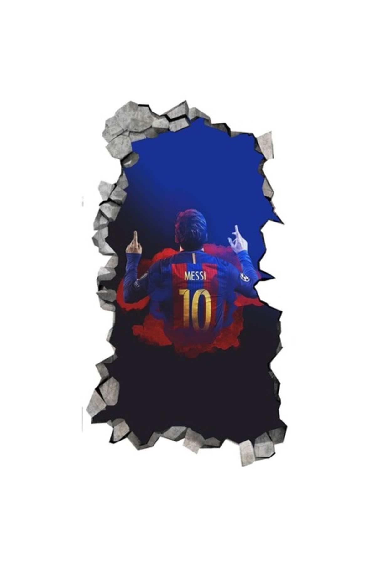 OEM Διακοσμητικό αυτοκόλλητο, ποδοσφαιριστής, 89 εκ.