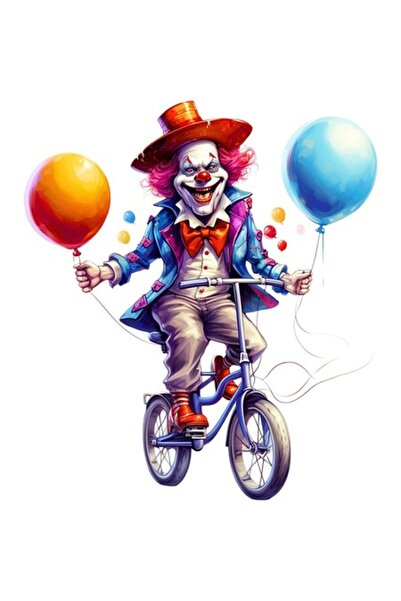 OEM Autocolant auto, Clovn, 28 cm