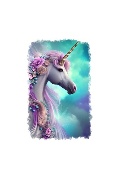 OEM Autocolant decorativ, Unicorn, Roz, 85 cm