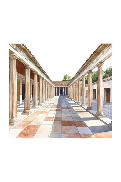 OEM Διακοσμητικό αυτοκόλλητο, Μνημείο, Αθήνα, Πολύχρωμο