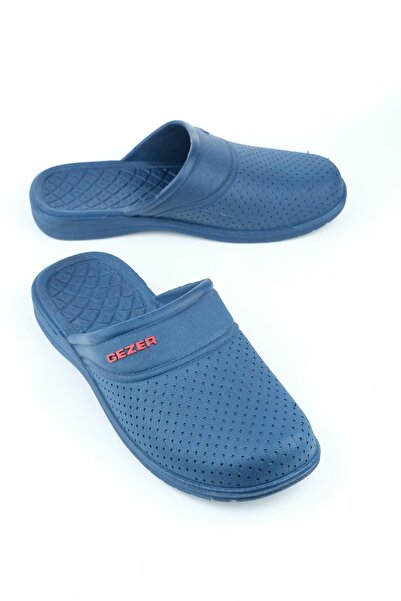 GEZER 9601 Ανδρικές μαύρες παντόφλες μπάνιου με κλειστό μπροστινό μέρος Αντιο...