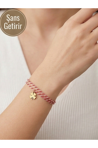 Menar Tasarım Marteniçka Bileklik Yonca Figürlü Şans Bilekliği