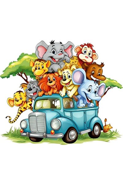 OEM Autocolant decorativ cu animale amuzante