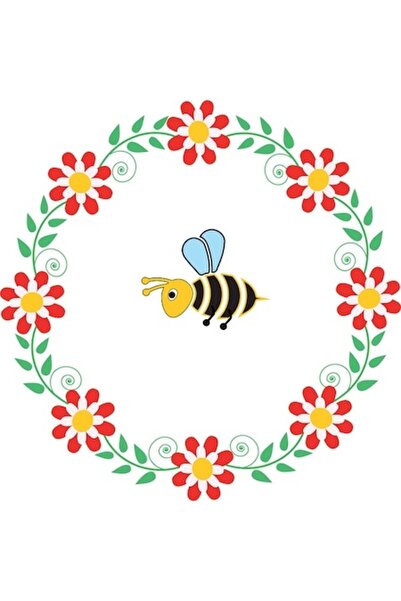 OEM Διακοσμητικό αυτοκόλλητο, Μέλισσα, Πολύχρωμο, 60 εκ.