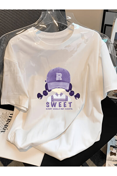 gencerco Μπλουζάκι με γλυκό σχέδιο, Premium, Oversize