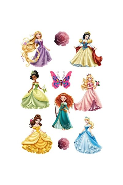 OEM Autocolant decorativ, Prințesă cu 10 mini-autocolante