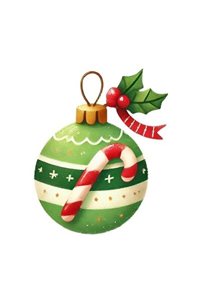 OEM Autocolant decorativ, Crăciun, Glob, Verde