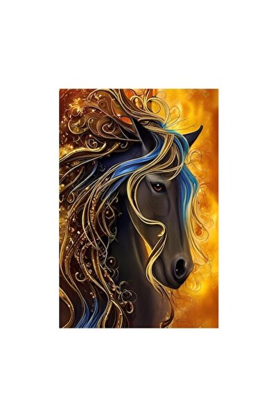 OEM Autocolant decorativ, Cal, Portocaliu, 85 cm