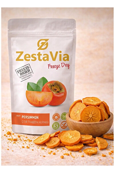 ZestaVia Freeze Dried Trabzon Hurması 20g – %100 Doğal Katkısız Dondurularak ...