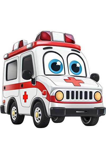 OEM Autocolant decorativ, Mașină de salvare, 65 cm