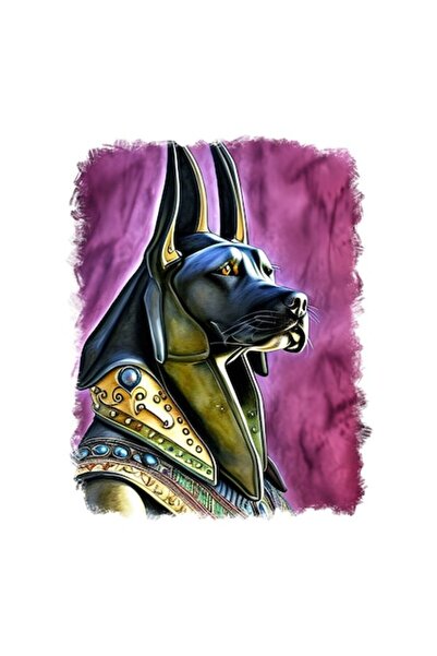 OEM Autocolant decorativ, Zeul Anubis, Auriu, 70 cm