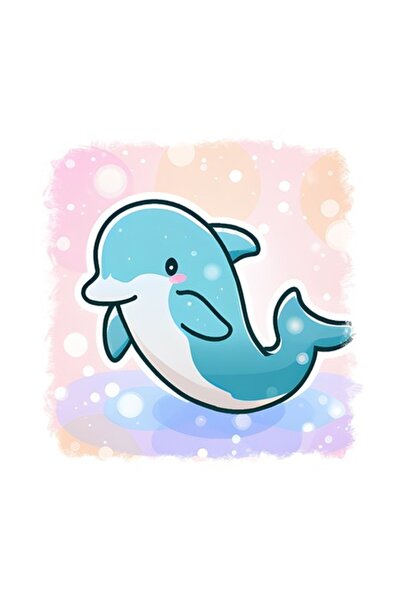 OEM Διακοσμητικό αυτοκόλλητο, Δελφίνι, Ροζ, 55 εκ.