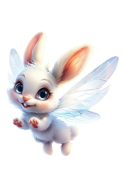 OEM Decorative Sticker, Rabbit, White
