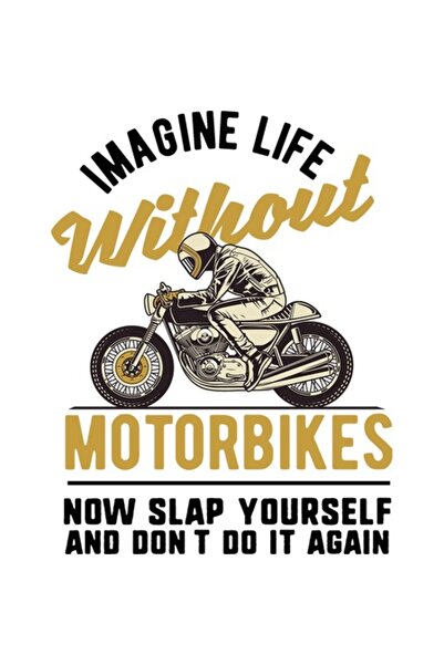 OEM Decorative Sticker, Motorcycle with Quote