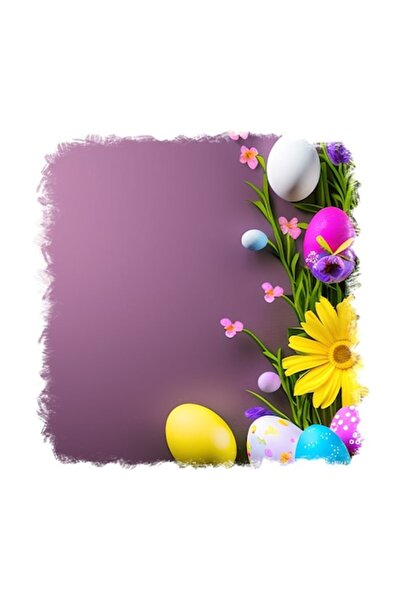 OEM Decorative Sticker, Eggs, Purple, 55 cm