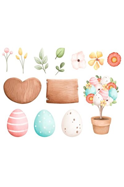 OEM Decorative Sticker, Flowers, Eggs
