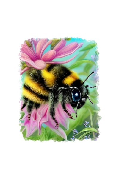 OEM Διακοσμητικό αυτοκόλλητο, Μέλισσα, Κίτρινο, 70 εκ.