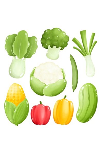 OEM Διακοσμητικό αυτοκόλλητο, υγιεινά λαχανικά