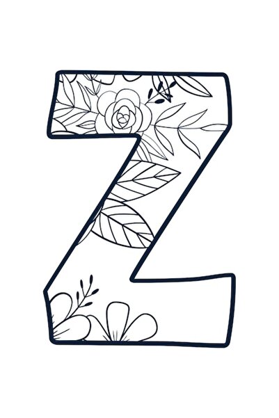 OEM Decorative Sticker, Letter Z, Black, 85 cm