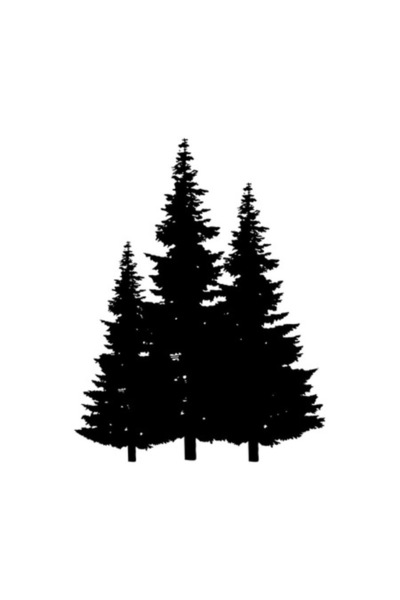OEM Διακοσμητικό αυτοκόλλητο, μαύρα δέντρα